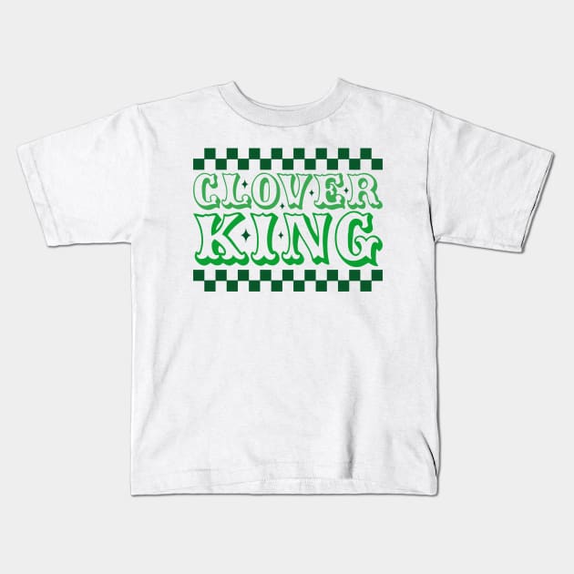 Clover King Kids T-Shirt by MZeeDesigns